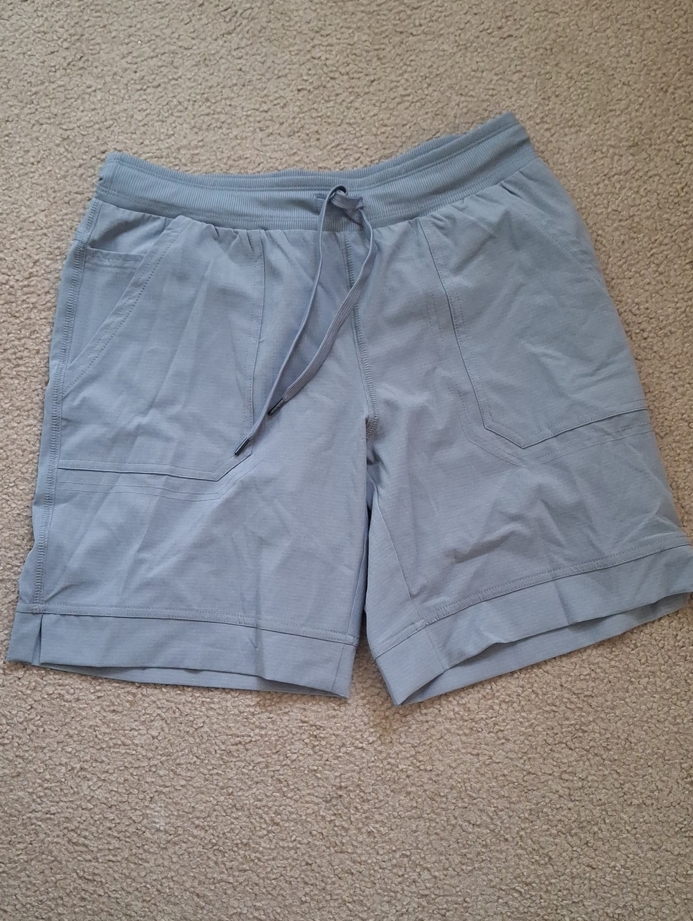 Women's Gray Drawstring Casual Shorts